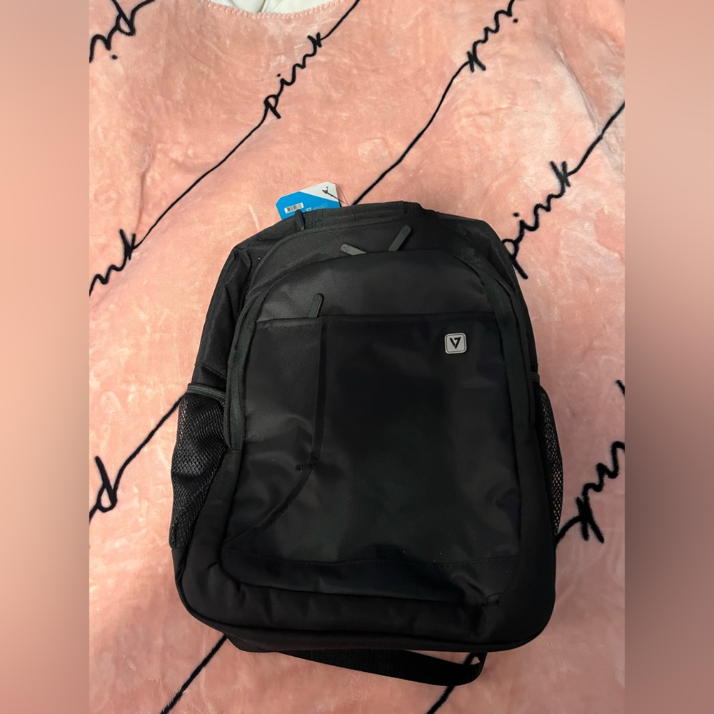 plain black bookbag